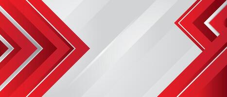 Abstract red white geometric background vector