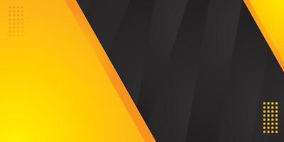 Yellow and black abstract background vector