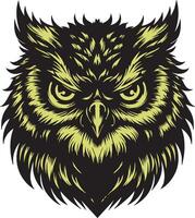 Wild and Aggressive Owl in Attack Mode vector
