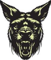 Powerful Kangaroo with Furious Expression vector