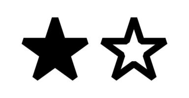 star icon on white background vector