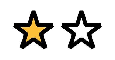 star icon set vector