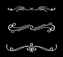 Text dividers on white colour vector