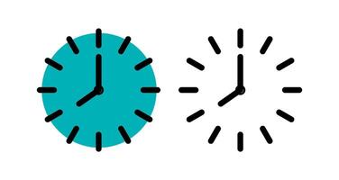 Clock icon set vector