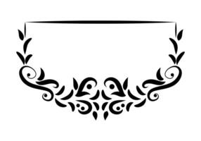 Floral Decorative Retro Header Design vector