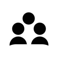 Group icon logo silhouette design template isolated illustration vector