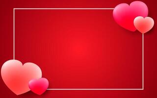 Beautiful decorative heart with greeting card design. vector