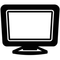 pantalla resolución icono silueta aislado vector