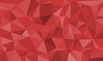 Abstract irregular polygon background in red cherry color. triangle pattern design vector