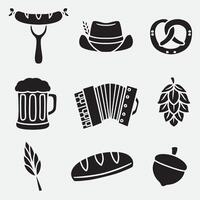 set of germany good for icons, symbol, element design, silhouette design, etc vector