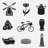 set of holland good for icons, symbol, element design, silhouette design, etc vector