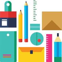 Designer stationery sets illustration vector