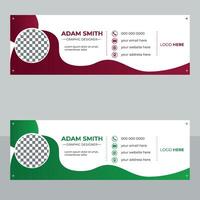 Email Signature Design vector