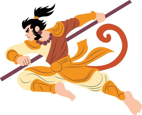Sun Wukong jumping