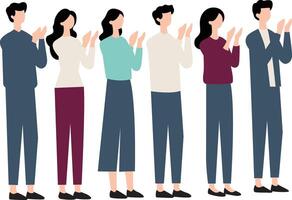 Kwanzaa people clapping hands in rhythm vector