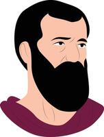 Theodorus of Asine portrait vector