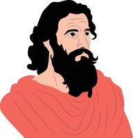 Metrocles portrait hand drawn vector