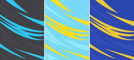 Customizable Sports Jersey Design Background Set for Sublimation Printing vector