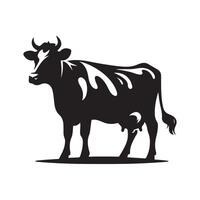 Cow Silhouette Vectors for Crafting, Invitations, and Event Designs
