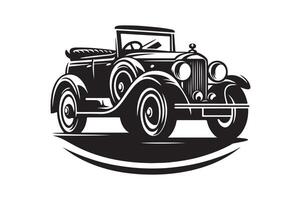 Timeless Retro Car Silhouettes for Elegant Graphic Design Projects vector