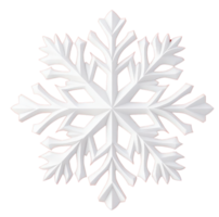 detailed white snowflake design with intricate patterns and sharp edges, perfect for winter themes and decorations png