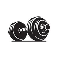 Dumbbells Silhouette Vectors for Workout and Gym Graphics Illustrations