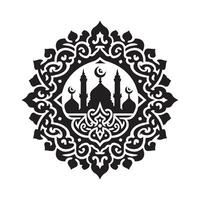 Islamic Silhouette Vectors for Mosque, Prayer, and Pilgrimage Graphics
