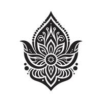 Mehendi Silhouette Vectors for Custom Wedding Invitations and Cards