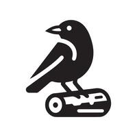Jackdaw Silhouette Vectors for Packaging, Labels, and Branding