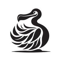 Dodo Silhouette Vectors for Creative Wildlife and Extinct Creature Projects