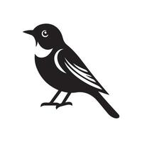 Stylish Eastern Bluebird Silhouette for Eco-Tourism and Conservation Graphics vector