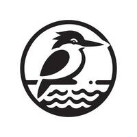 Elegant Kingfisher Silhouette Vectors for Wedding and Event Graphics