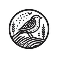 Stylized Lark Silhouette Vectors for Trendy and Artistic Projects