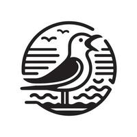 Laughing Gull Silhouette Vectors Great for Marine Conservation Graphics