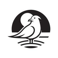 Laughing Gull Silhouette Vectors for Environmental Awareness and Advocacy Graphics