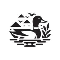 Mallard Silhouette Vectors for Nature-Themed Web Design Projects