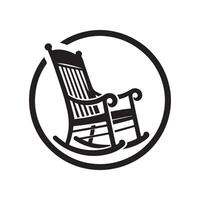Rocking Chair Silhouette Vectors Illustrations for Nostalgic Art Projects