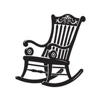 Versatile Rocking Chair Silhouette Vectors for Print and Digital Media