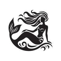 Download Mermaid Silhouette Vectors Files for Artistic Use and Inspiration