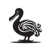 Dodo Silhouette Vectors for Nature, History, and Wildlife Graphics