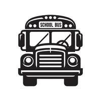 Stylish School Bus Silhouettes for Back-to-School Graphics vector