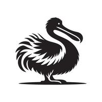 High-Resolution Dodo Silhouette Vectors Illustrations for Professional Designs