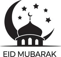 Eid Mubarak ,calligraphic design vector