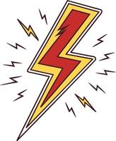 Power - lightning. Icon for design. Easily editable vector