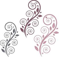 Swirl icons design element on white background vector