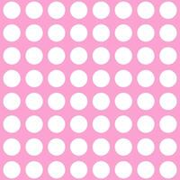 Seamless pink background and white polka dots pattern with a soft and colorful design suitable for wallpaper or decoration. vector