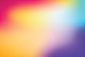 Multicolor abstract blurred gradient background vector