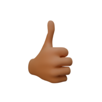 3d Render of hand icon stylized png