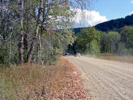 Beloretsky tract. Nature is in the way of the Beloretsky tract. Roads and landscape. photo