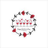 Continuous Line Art of Romantic Champagne Toast vector